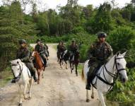 Equipos de combate del ejército ecuatoriano. Foto: Referencial / Ejército