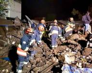 La corriente arrasó con lo que encontraba a su paso y al llegar a la parte poblada.