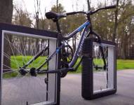 Mediante el denominado sistema oruga, la estructura de la nueva bicicleta funciona a la perfección.
