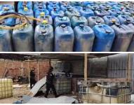 El material decomisado por la Policía Nacional en Huaquillas, El Oro.