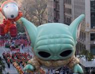 Baby Yoda y Snoopy fueron los grandes protagonistas del desfile 95º de Macy's por Thanksgiving.