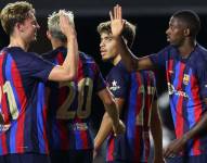 Los autores de los goles fueron Aubameyang, Raphinha, Ansu Fati, Gavi, Memphis Depay y Dembelé.