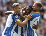 Moisés Caicedo brilló en el empate del Brighton.