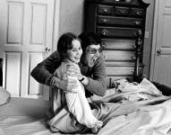 Friedkin y Linda Blair durante la grabación de El Exorcista.