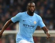 Yaya Touré en un partido con el Manchester City