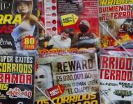 Fotografía de discos de narcocorridos, el popular género musical de México que el gobierno comenzó a prohibir.