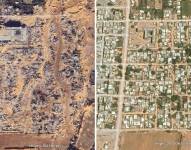 Comparativa entre la Gaza actual y la de hace años
