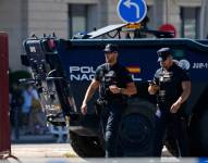 Fotografía de archivo de un procedimiento realizado por la Policía Nacional en Madrid.