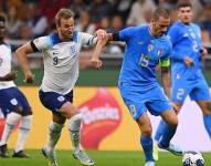 Italia, celebrando su gol sobre Inglaterra.
