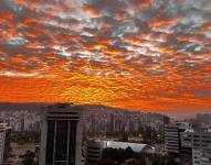 El cielo de Quito la madrugada del 23 de enero.