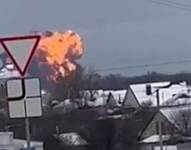 El avión fue visto caer cerca del pueblo de Yablonovo, en la región de Belgorod.
