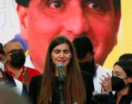 Camilla Fabri leyó este domingo en Caracas una carta escrita por su esposo Alex Saab.