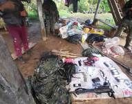 Dicha base, que sería utilizada por grupos armados al margen de la ley, tenía un área de instrucción, una bodega, un dormitorio, una letrina y cocina, detalló en un comunicado.