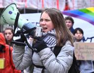 Fotografía de la activista Greta Thunberg.
