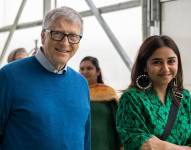 Bill Gates en el Indian Agricultural Research Institute