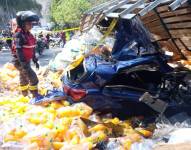 Personal del Cuerpo de Bomberos de Quito atendió la emergencia.