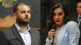 Composición entre Juan Esteban Guarderas y Verónica Abad.