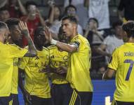 Al Nassr celebrando el primer gol de Sadio Mane.