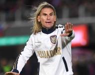 El entrenador de la selección de Ecuador, Sebastián Beccacece, en el partido ante Paraguay por las Eliminatorias Sudamericanas