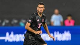 Sergio Busquets en un partido con el Inter Miami