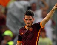 Alessandro Florenzi con la camiseta de la AS Roma donde fue figura y capitan.