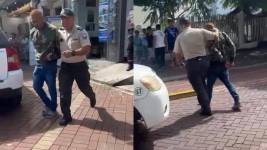 El hombre fue trasladado a una unidad judicial.