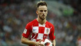 Ivan Rakitić en un partido con la selección de Croacia