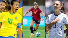 Marta, Alex Putellas y Alex Morgan, tres de las estrellas que estarán en el Mundial.
