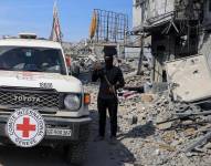 Vehículo de la Cruz Roja.