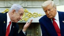 Netanyahu y Trump en la Casa Blanca el pasado abril.