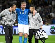 Kevin De Bruyne salió lesionado al minuto 37 frente al Inter.