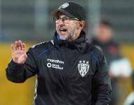 El entrenador Javier Rabanal en un partido con Independiente del Valle