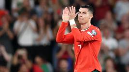 Cristiano Ronaldo en un partido con la selección de Portugal