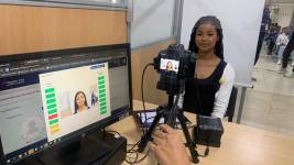 Una de las usuarias que acudió al Registro Civil el pasado fin de semana.