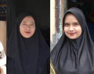 Las hermanas Esti, Aminah y Fatma fueron criadas por parientes en Indonesia mientras su madre trabajaba en Arabia Saudita.