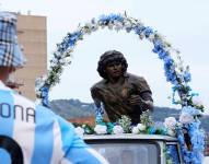 Estatua de Diego Armando Maradona.
