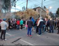 Manifestaciones en la Panamericana Norte.