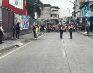 Imagen de policías en el sector de Peca tras una masacre en la mañana de este martes 10 de junio.