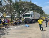 El siniestro se registró en la única vía que actualmente conecta Nobol con Daule y enlaza a Guayaquil con el norte de la provincia, luego del colapso del puente Gonzalo Icaza Cornejo en marzo pasado.