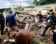 Destrucción dejada por el tifón.