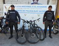 Hace dos semanas, la Policía Nacional recuperó las bicicletas sustraídas en el cerro Ungüí.