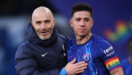 Enzo Maresca y Enzo Fernández.