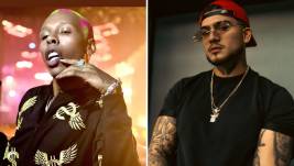 Artistas colombianos B King, y DJ Jorge Luis Herrera.