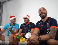 Captura de video del mensaje navideño de los jugadores de la selección de Ecuador.