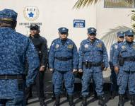 Imagen de agentes metropolitanos de Guayaquil durante una capacitación por el Fenómeno de El Niño.