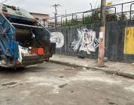 Imagen del sitio donde fue hallado el cadáver de una mujer en Durán, la madrugada de este 5 de noviembre del 2025.