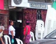 Imagen de la casa donde velaban a Juan Carlos Rodríguez, un taxista informal que fue asesinado el domingo 19 de octubre.