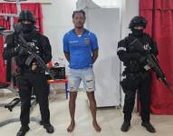Imagen de Carlos G., cabecilla criminal, detenido en Guayaquil por la Policía Nacional.