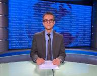 Christian Zurita durante una entrevista para Contacto Directo