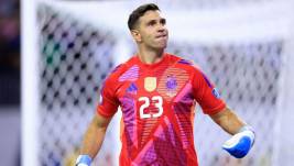 Dibu Martínez, portero de Argentina.